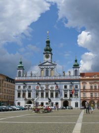 České Budějovice: náměstí Přemysla Otakara II., radnice