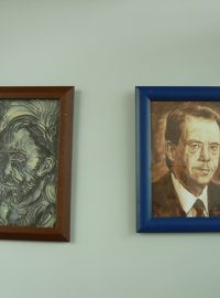K vidění je i čokoládou malovaný portrét Václava Havla