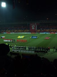 Stadion Republiky před zápasem Arménie-Česko