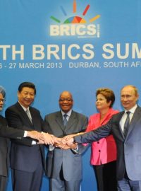 Zástupci zemí BRICS na summitu v Durbanu