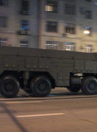 Příprava ruské armády v Moskvě na přehlídku 9. května