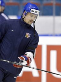 Tomáš Plekanec v tréninkové hale ve Stockholmu