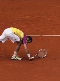 Tenista Radek Štěpánek skončil na turnaji v Madridu po prohře s Rogerem Federerm.