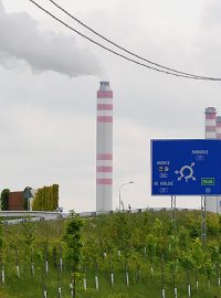 Kruhový objezd u Opatovic nad Labem