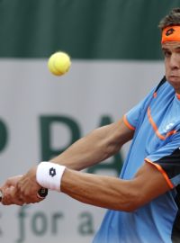 Jiří Veselý při své premiéře v 1. kole French Open