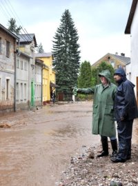 Hostinné na Trutnovsku zaplavilo rozvodněné Labe