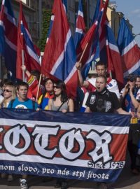 Fanoušci budějovického hokeje pochodovali 12. června centrem Českých Budějovic s požadavkem zachování extraligy ve městě.