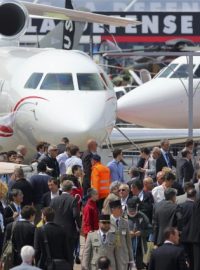 Aerosalon na letišti Le Bourget u Paříže