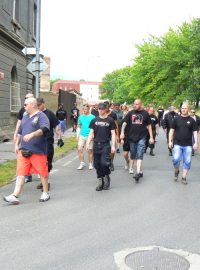 Střet policie se sympatizanty Dělnické strany sociální spravedlnosti v Duchcově