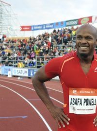 Vítěz nejkratšího spritnu na atletické mítinku Zlatá tretra Ostrava - Jamajčan Asafa Powell