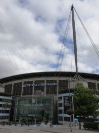Domácí stánek Citizens v Manchesteru - Etihad Stadium