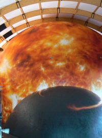 Jeden z exponátů prvního českého 3D planetária