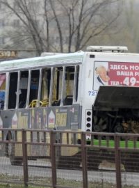Autobus v ruském Volgogradu po výbuchu, který způsobila sebevražedná atentátnice. 21. 10. 2013
