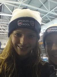 Simona Baumrtová (vlevo) a Petra Chocová dorazily do Glasgow na Duel in the pool
