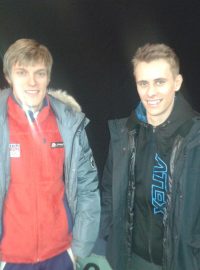 Tomáš Verner (vlevo) a Michal Březina se na domácím MČR střetávají naposledy, po sezoně Verner končí kariéru