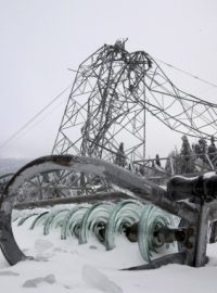 Na mnoha místech ve Slovinsku popadaly kvůli mrazům i elektrické sloupy