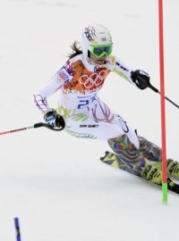 Šárka Strachová se díky skvělému slalomu posunula na deváté místo v superkombinaci