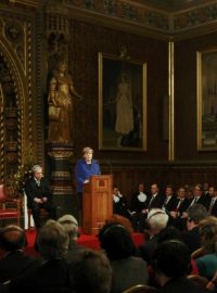 Německá kancléřka Angela Merkelová promluvila před oběma komorami britského parlamentu