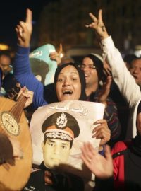 Egypťané slaví kandidaturu Abd al-Fattáha Sísího na prezidenta