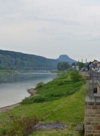 Promenáda v Bad Schandau byla loni celá pod vodou