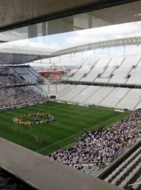 Fotbalový stadion Corinthians v Sao Paulu