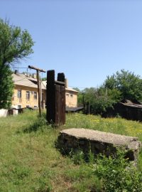 Hornické rodiny v ukrajinském Mospinu, nedaleko Doněcku