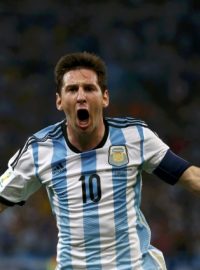 Lionel Messi slaví vstřelený gól
