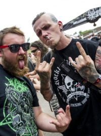 Návštěvníci metalového festivalu Brutal Assault