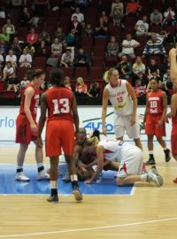 České basketbalistky vybojovaly na turnaji proti Kanaďankám třetí výhru