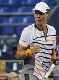 Tenista Tomáš Berdych v osmifinále US Open