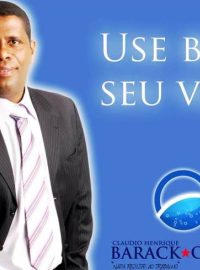 Kandidát do brazilského parlamentu Cláudio Henrique Barack Obama přebírá i některé grafické prvky z kampaně skutečného Baracka Obamy