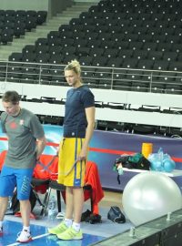 Petra Kulichová při individuálním tréninku