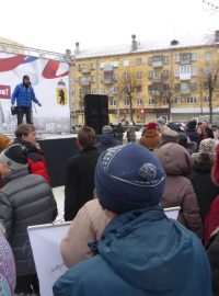 Skupina aktivistů z Moskvy protestovala v Jaroslavli proti zrušení přímé volby starosty