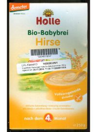 SZPI varuje veřejnost před konzumací dětské biovýživy s jáhly, jablky a hruškami značky Holle Bio-Babybrei Hirse