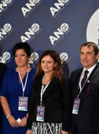 Noví řadoví místopředsedové strany ANO (zleva) Jan Volný, Radmila Kleslová, Jaroslava Jermanová a Petr Vokřál