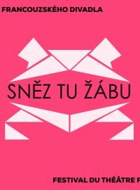 Logo festivalu francouzského divadla Sněz tu žábu