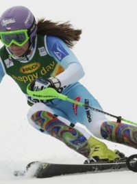 Šárka Strachová dojela ve slalomu v Aare na 3. místě