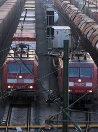 Lokomotivy na seřazovacím nádraží v německém Maschenu