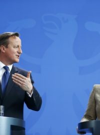 Německá kancléřka Angela Merkelová a britský premiér David Cameron