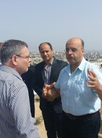 Návštěva českého ministra zahraničí Lubomíra Zaorálka v Gaze