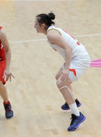 Kapitánka české basketbalové reprezentace Veronika Bortelová