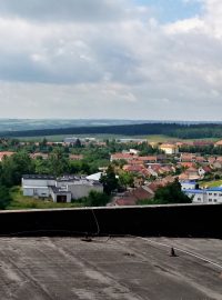 Pohledy ze střechy těžní věže dolu Jindřich II ve Zbýšově