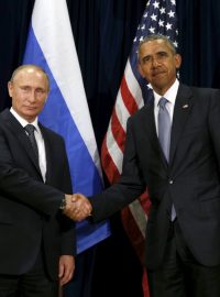 Ruský prezident Vladimir Putin a šéf Bílého domu Barack Obama se sešli na Valném shromáždění OSN v New Yorku