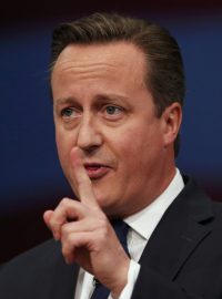 Britský premiér David Cameron na výroční konferenci Konzervativní strany v Manchesteru