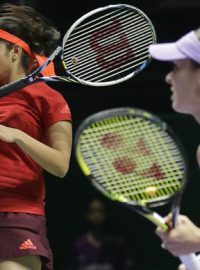 Sania Mirzaová a Martina Hingisová neztratily zatím na Turnaji mistrů jediný set