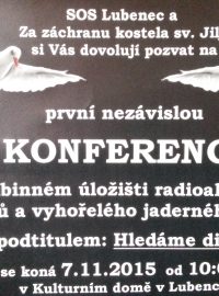 Konference proti úložišti radioaktivního odpadu v Lubenci