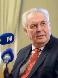 Prezident České republiky Miloš Zeman v Interview Plus