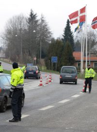 Dánské policejní kontroly na hranicích s Německem