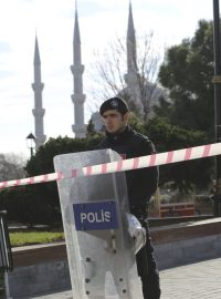 Turecká policie střeží místo incidentu