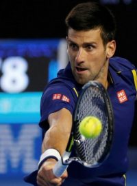 Novak Djokovič během finále Australian Open